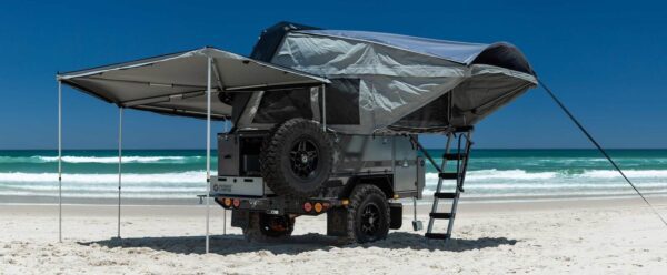 Camper Trailer with Superscreen used in the manufacturing